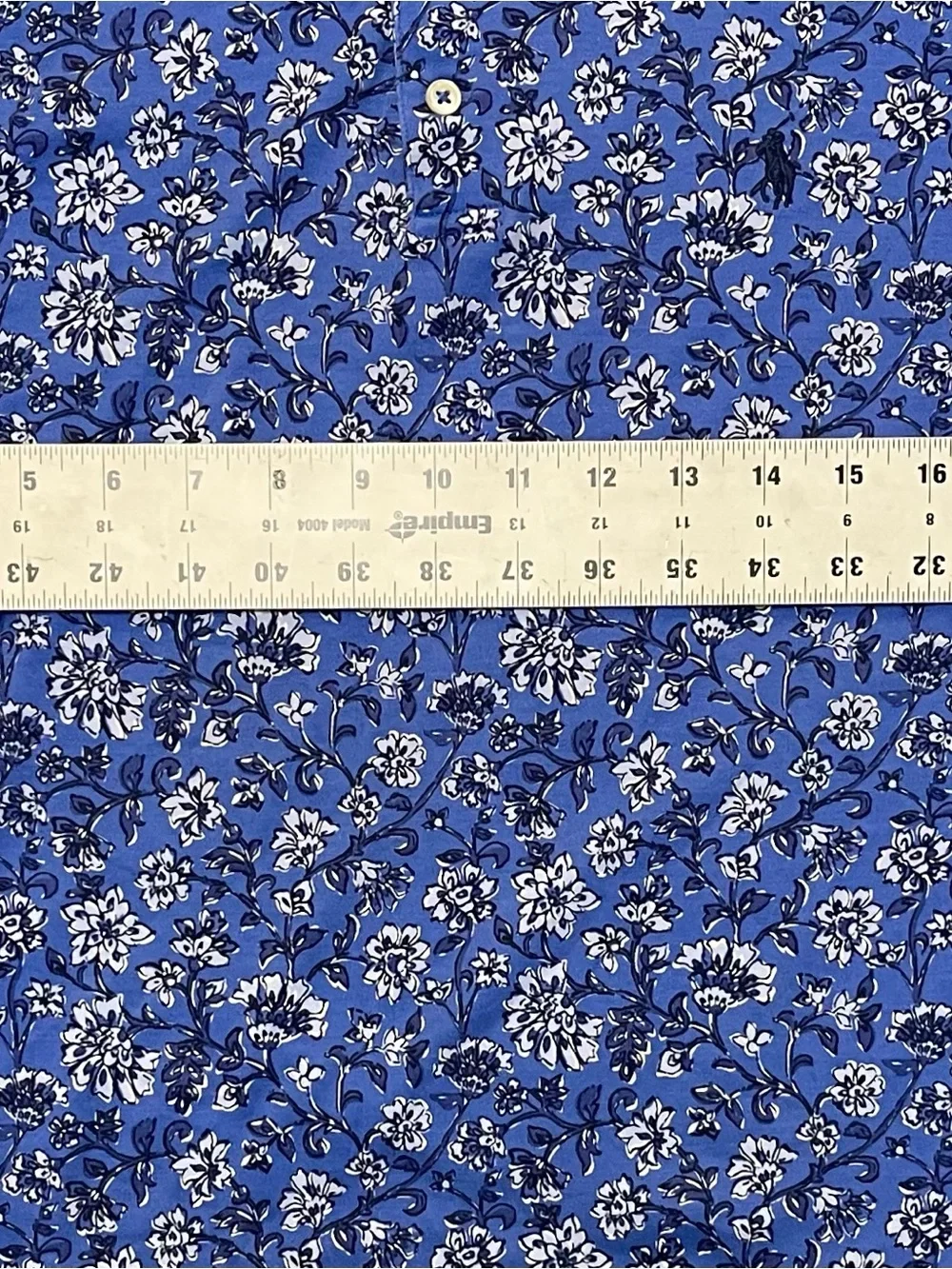 Polo Ralph Lauren Blue Floral all over Short-Sleeve Polo Shirt large